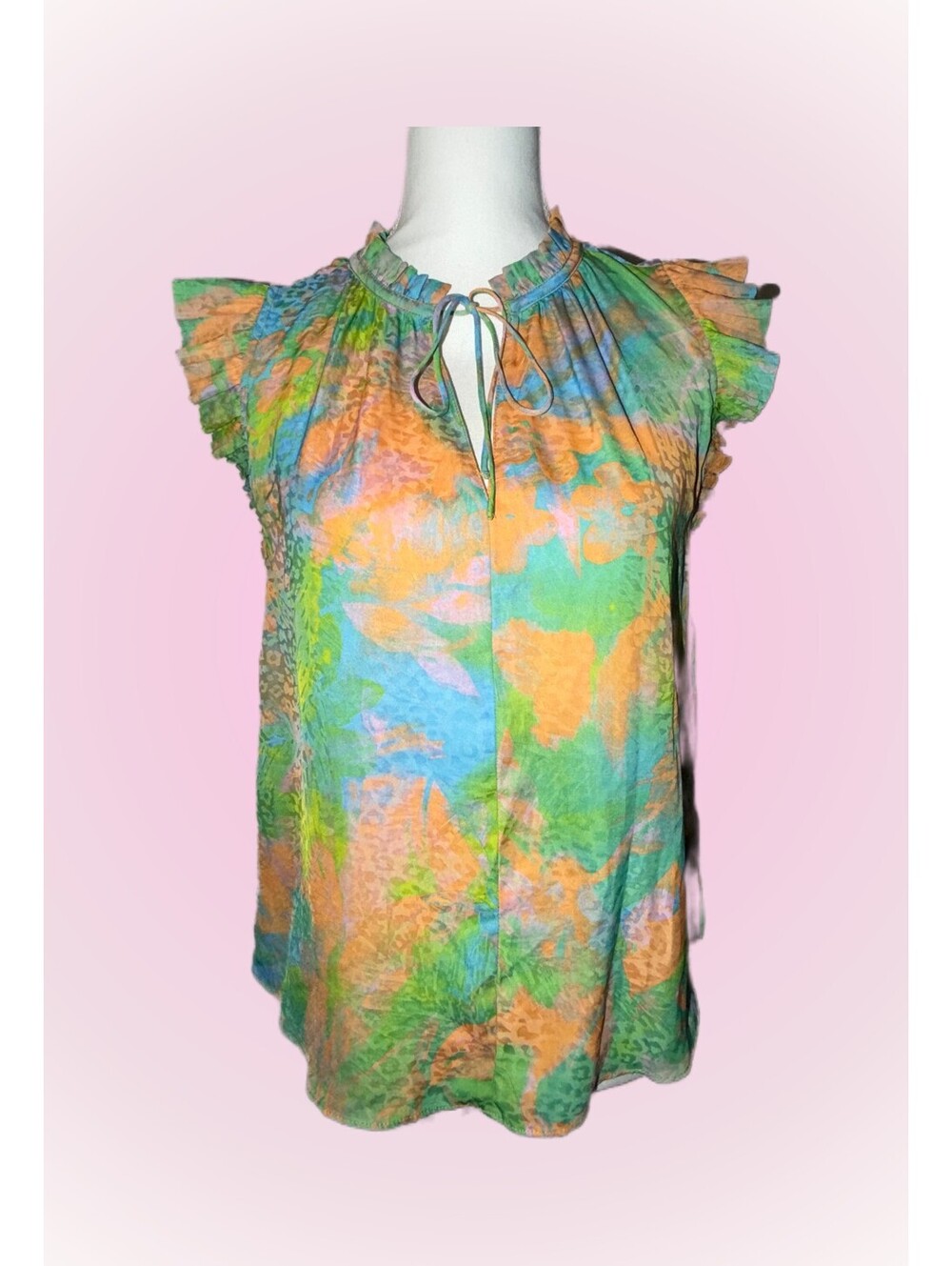 Womens Size XS Extra Small Blouse / Top by Current Air | Ruffle Sleeves